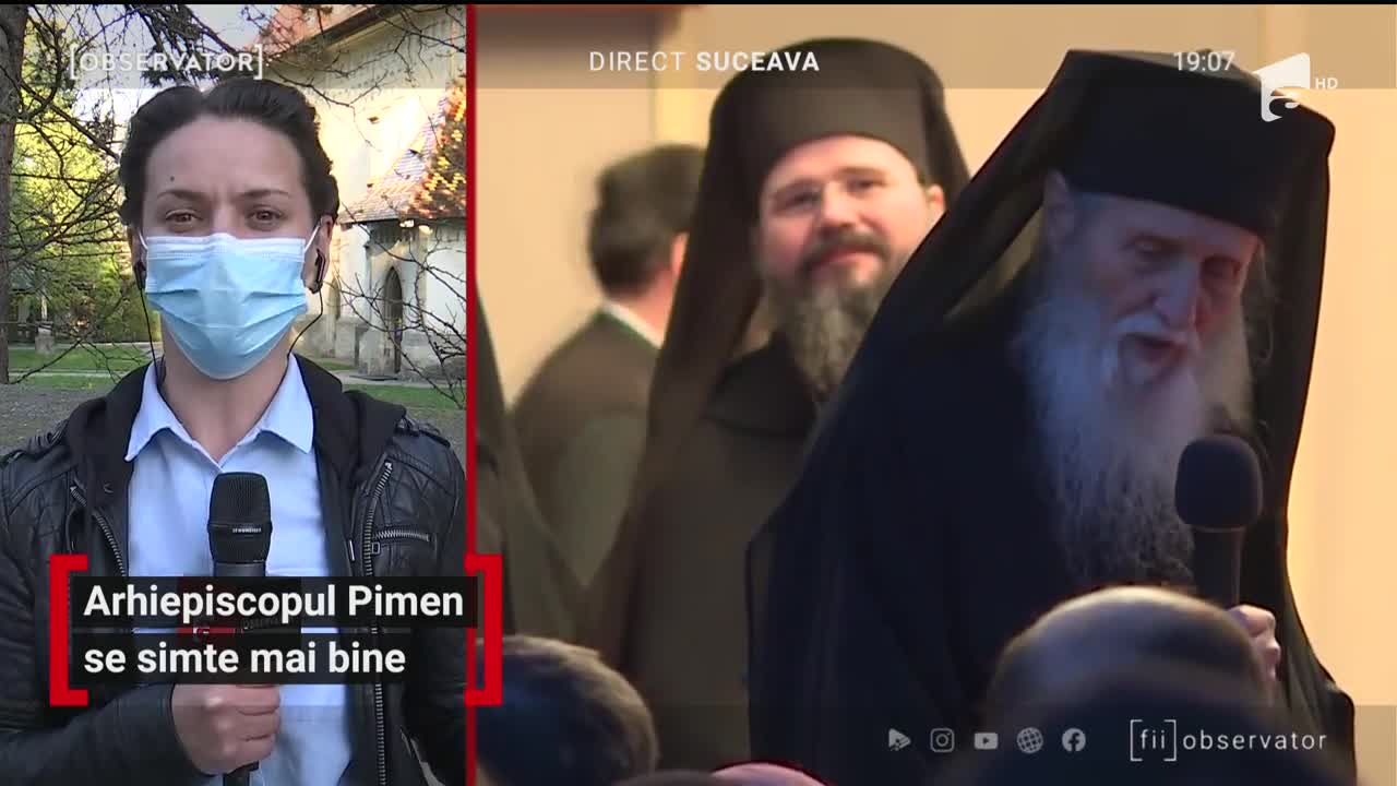 Arhiepiscopul Pimen, infectat cu coronavirus, se simte mai bine