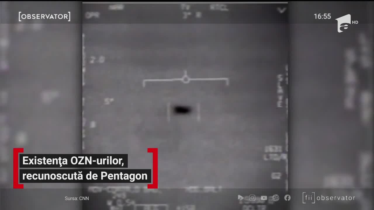Existența OZN-urilor, recunoscută de Pentagon