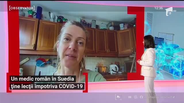 Un medic rom&acirc;n &icirc;n Suedia ține lecții &icirc;mpotriva COVID-19