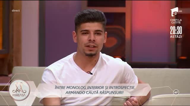 &Icirc;ntre monolog interior și introspecție. Armando caută răspunsuri