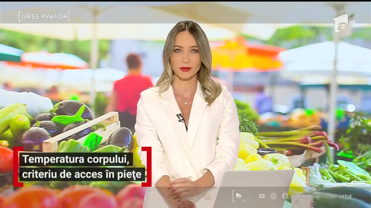 Temperatura corpului, criteriu de acces &icirc;n piețele din Iași