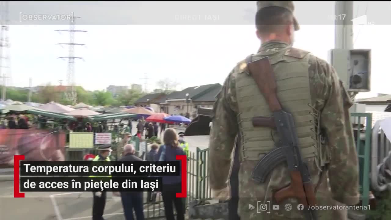 &Icirc;n pieţe se iau măsuri sporite &icirc;mpotriva noului coronavirus. Ieşenii vor putea ajunge la tarabe doar dacă trec testul temperaturii