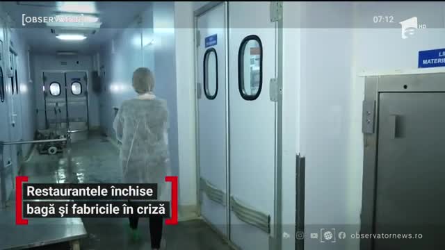 Restaurantele &icirc;nchise bagă și fabricile &icirc;n criză