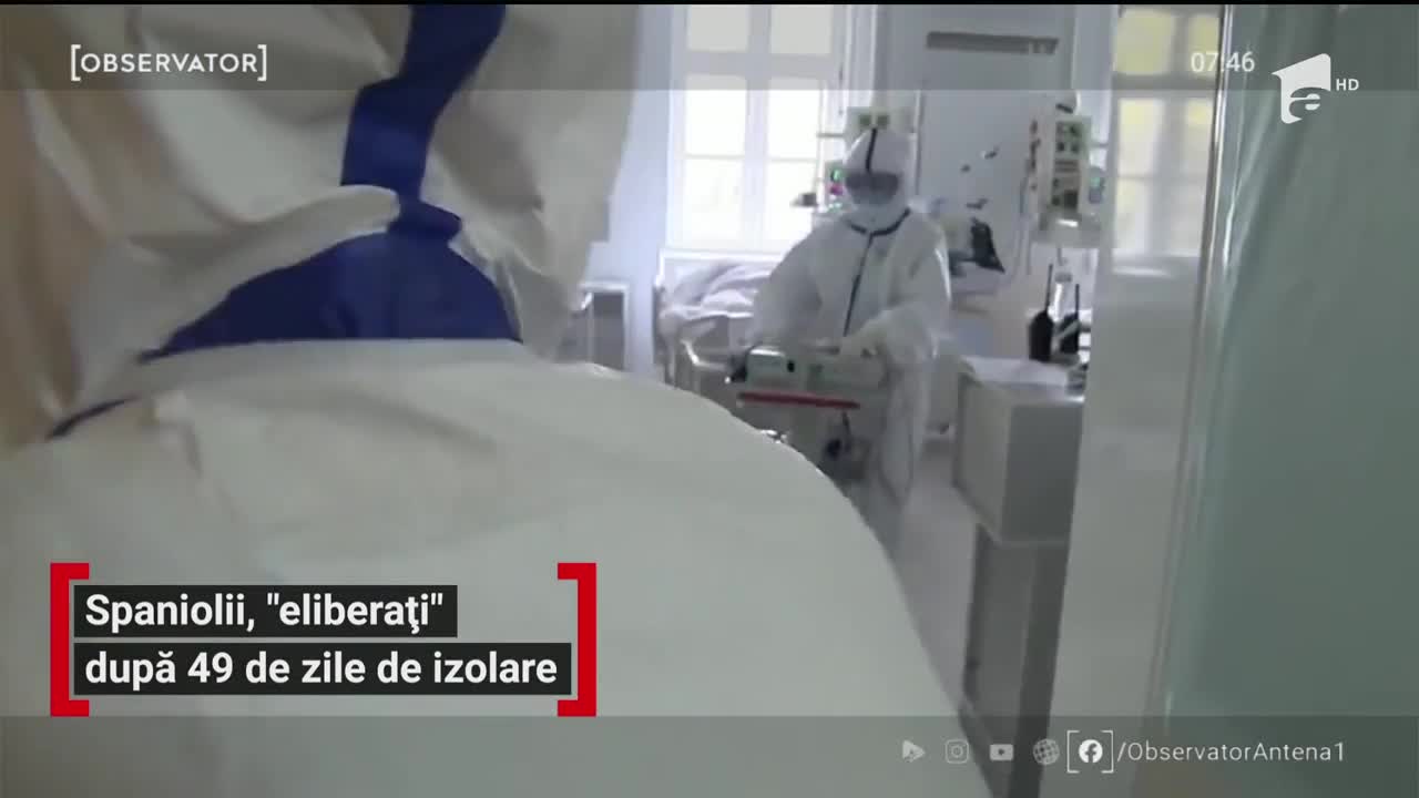 Spaniolii, eliberați după 49 de zile de izolare