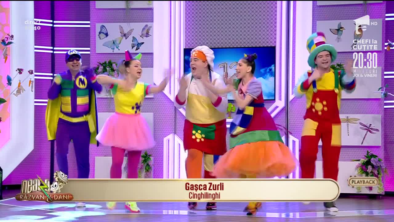 Gașca Zurli c&acirc;ntă piesa Cinghilinghi, la Neatza cu Răzvan și Dani