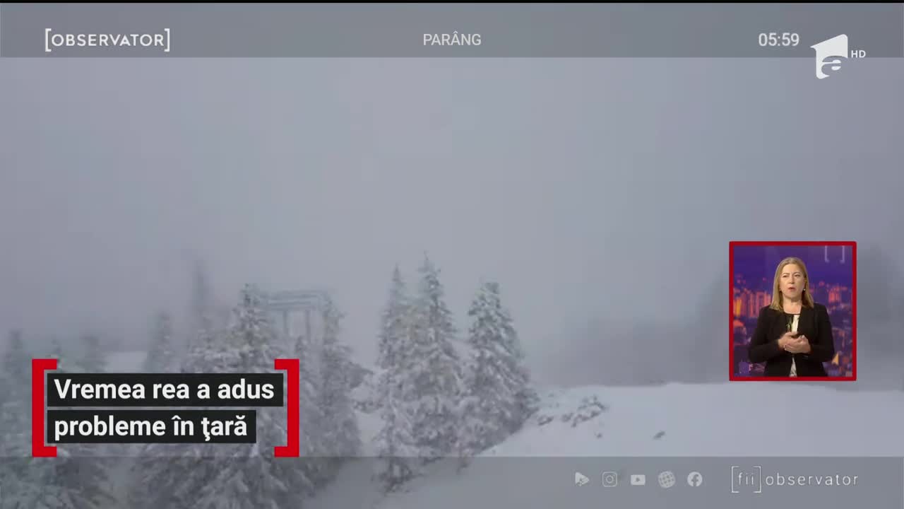Vremea rea a adus probleme &icirc;n toată țara