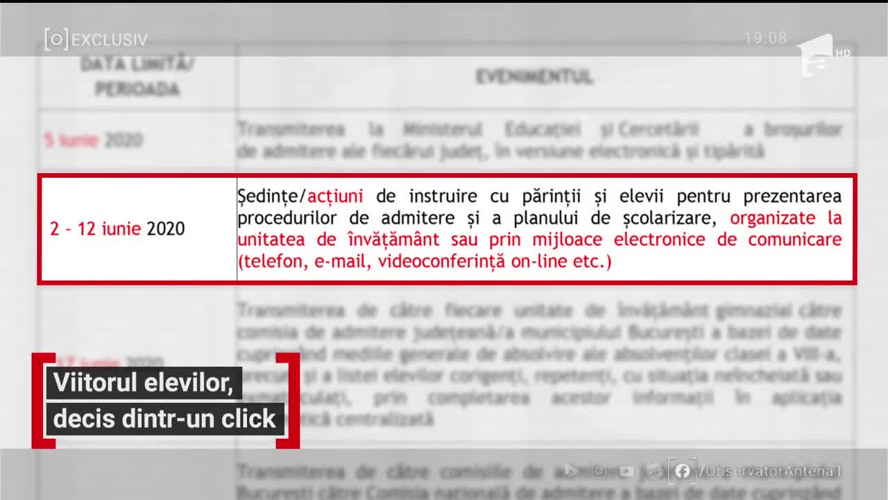 &Icirc;nscrierea la liceu se va face online