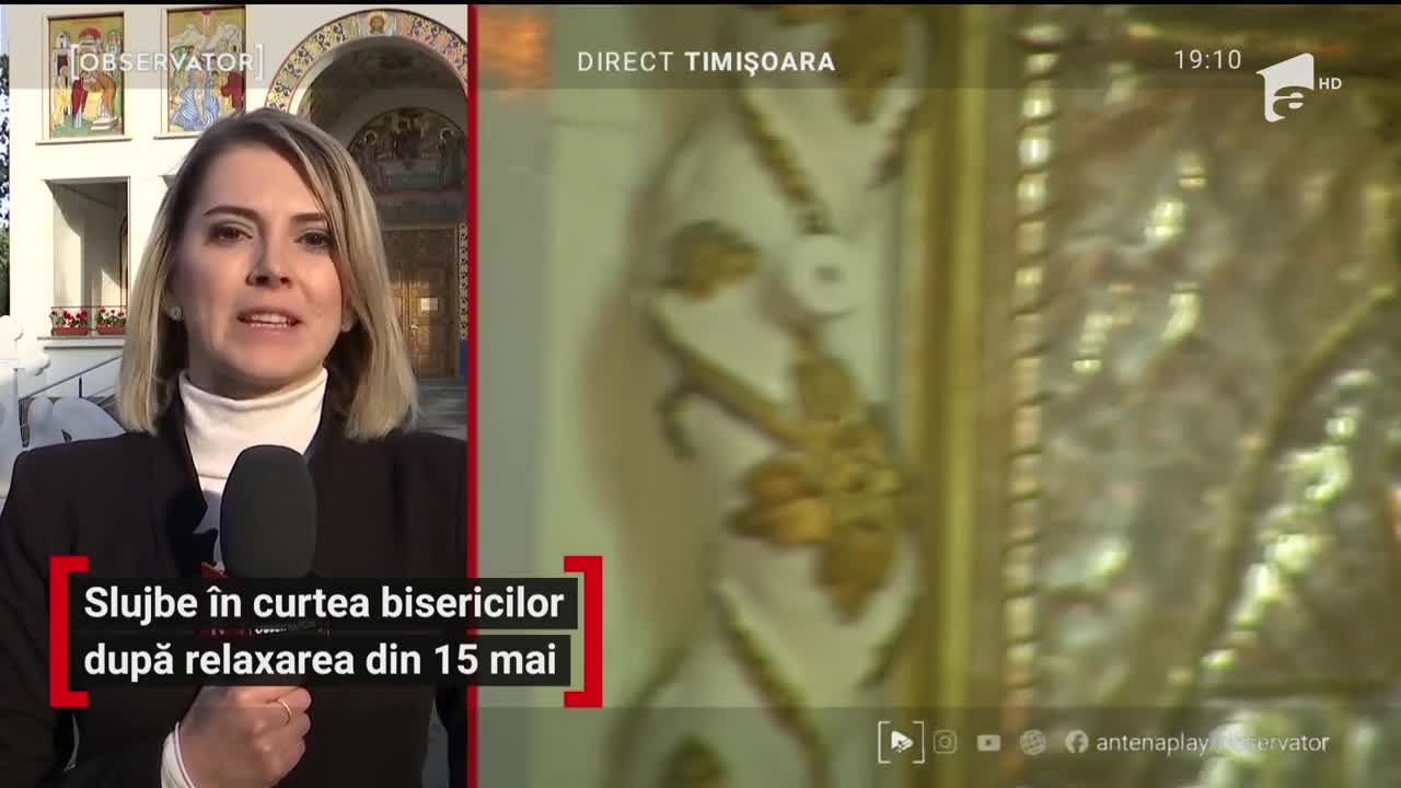 Slujbele de la biserică vor putea fi oficiate &icirc;n curţile bisericilor