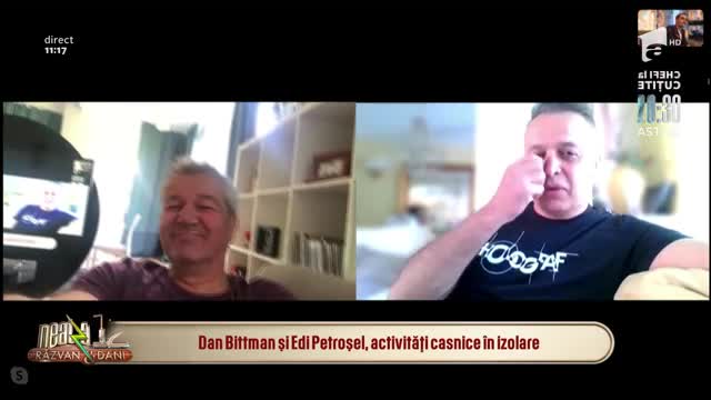Dan Bittman și Edi Petroșel, activități casnice &icirc;n izolare