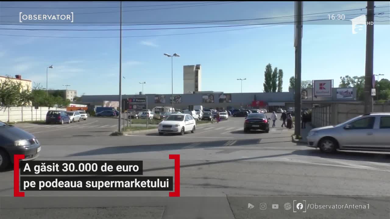 Un t&acirc;năr din Timișoara a găsit 30.000 de euro pe podeaua supermarketului &icirc;n care lucrează