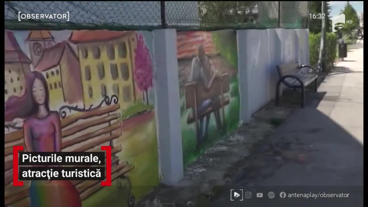Un artist din R&acirc;mnicu V&acirc;lcea &icirc;mpodobește oraşul cu picturi stradale