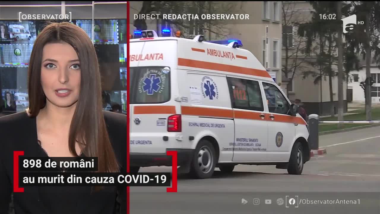 Observator Update, 8 mai, ora 16:00: 898 de rom&acirc;ni au murit din cauza COVID-19