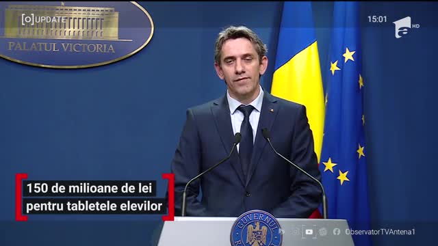 Observator Update, 8 mai, ora 15:00: 150 de milioane de lei pentru tabletele elevilor