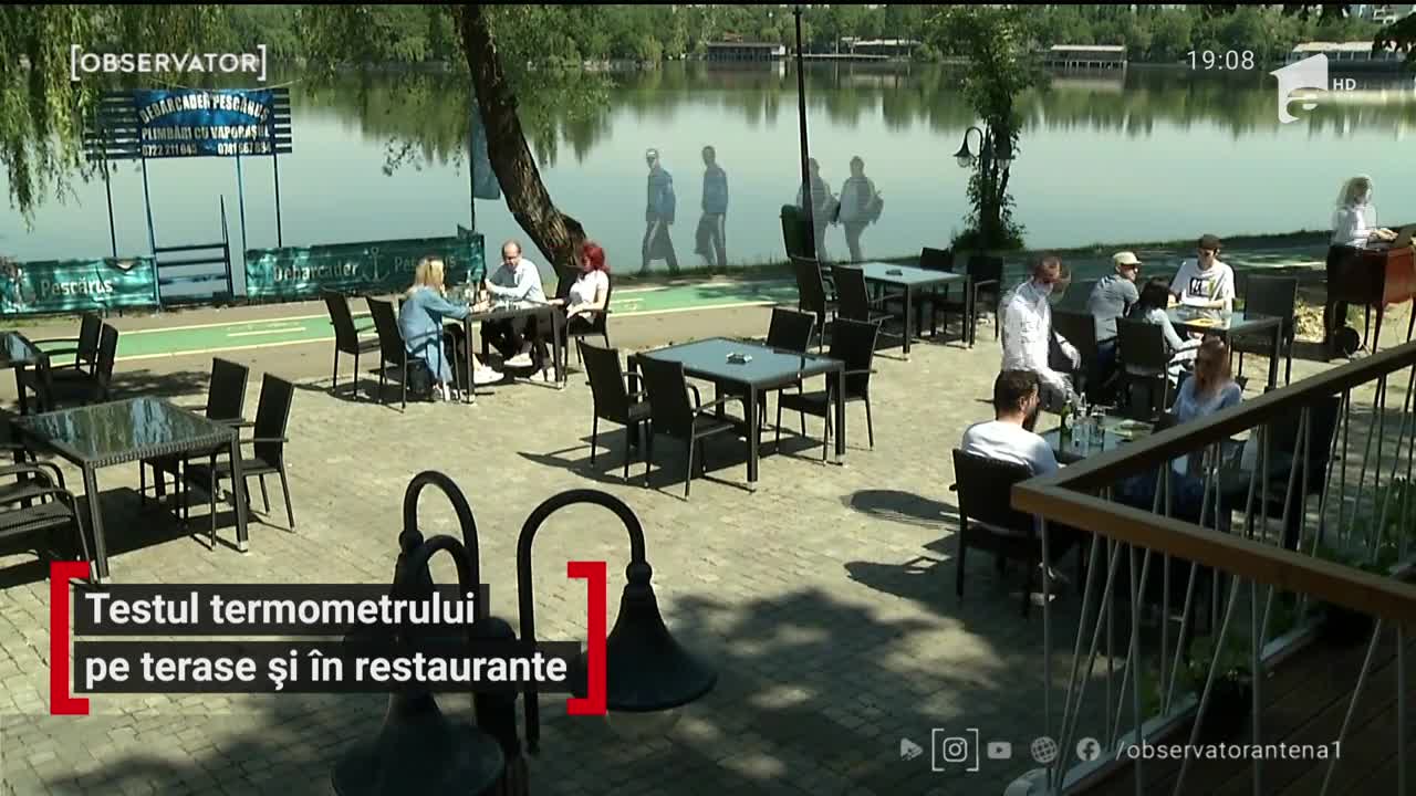 Testul termometrului pe terase și &icirc;n restaurante