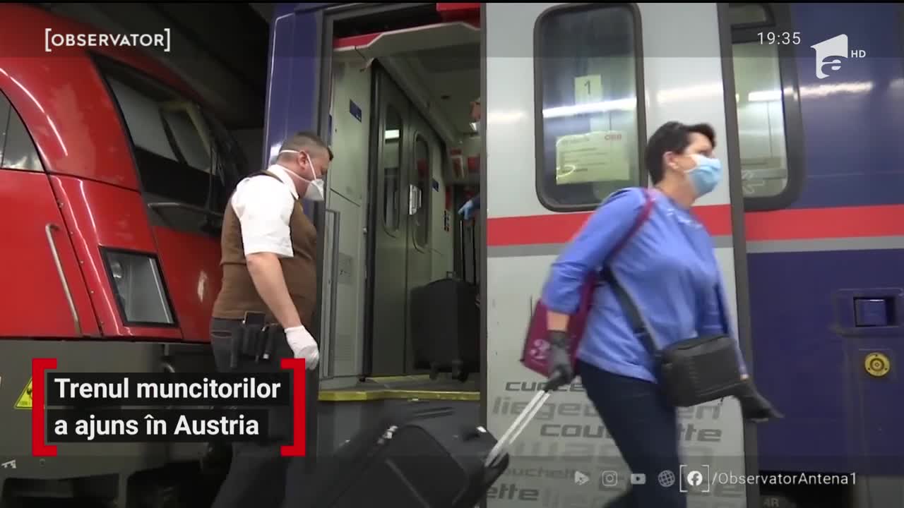 Trenul muncitorilor rom&acirc;ni a ajuns &icirc;n Austria