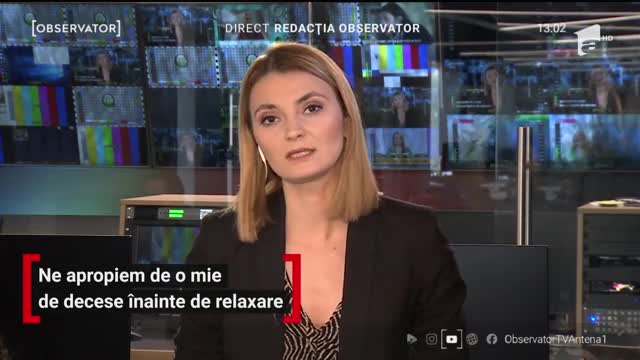 Observator Update, 11 mai, ora 13:00: Ne apropiem de o mie de decese &icirc;nainte de relaxare