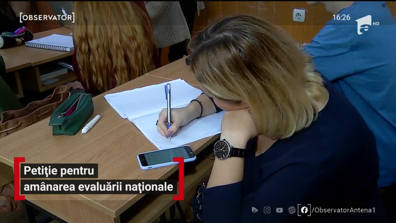 Petiție pentru am&acirc;narea evaluării naționale