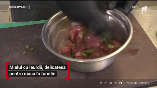 Mielul cu leurdă, delicatesă pentru masa &icirc;n familie