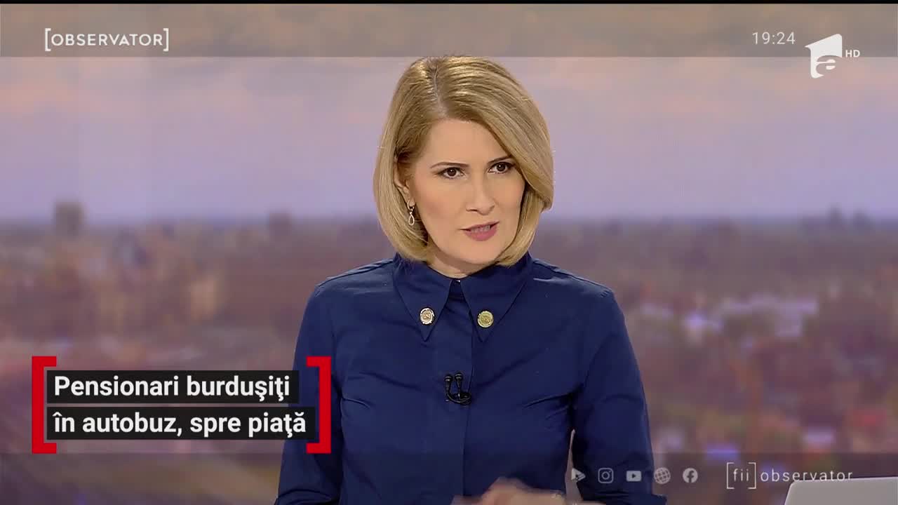 Pensionari burdușiți &icirc;n autobuz, spre piață