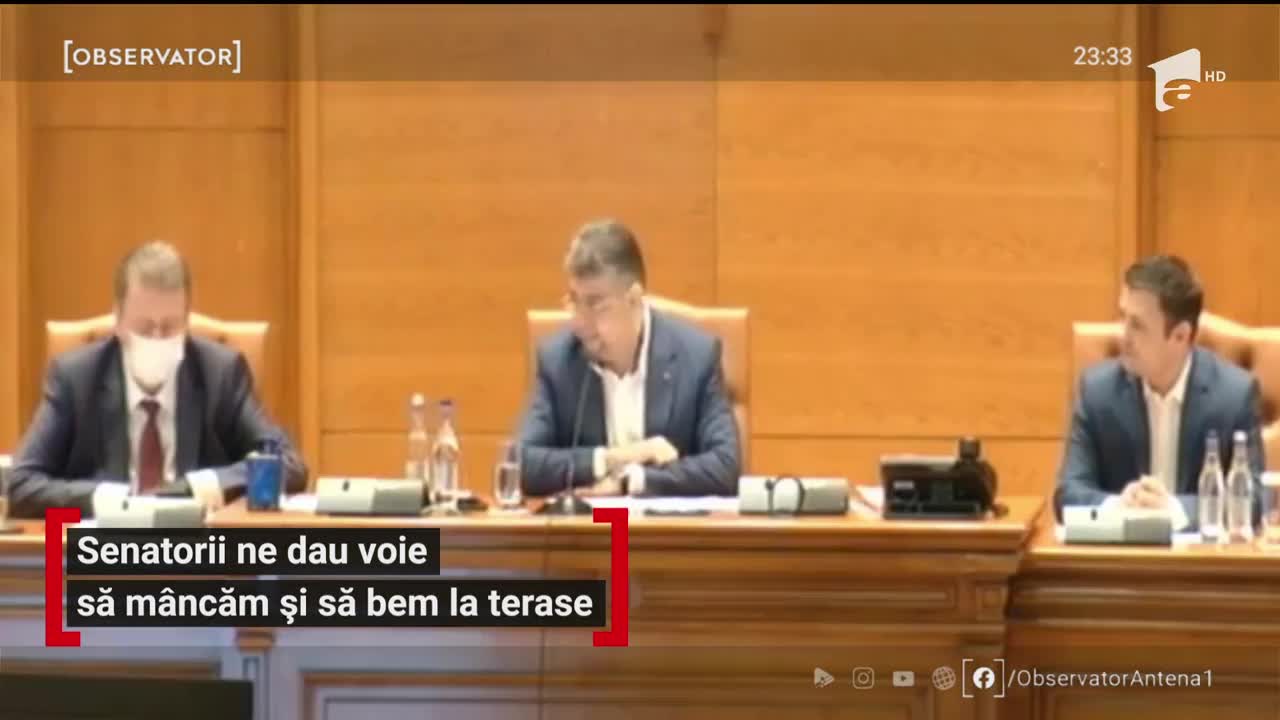 Senatorii ne dau voie să m&acirc;ncăm și să bem la terase