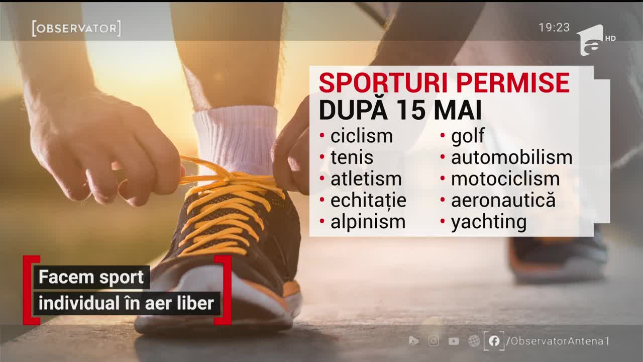Liber la sport individual &icirc;n aer liber