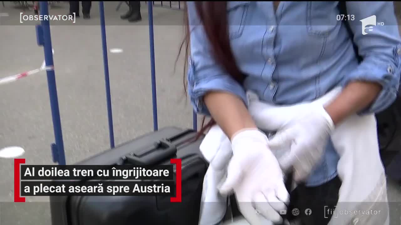 Al doilea tren cu &icirc;ngrijitoare a plecat din Timișoara spre Austria