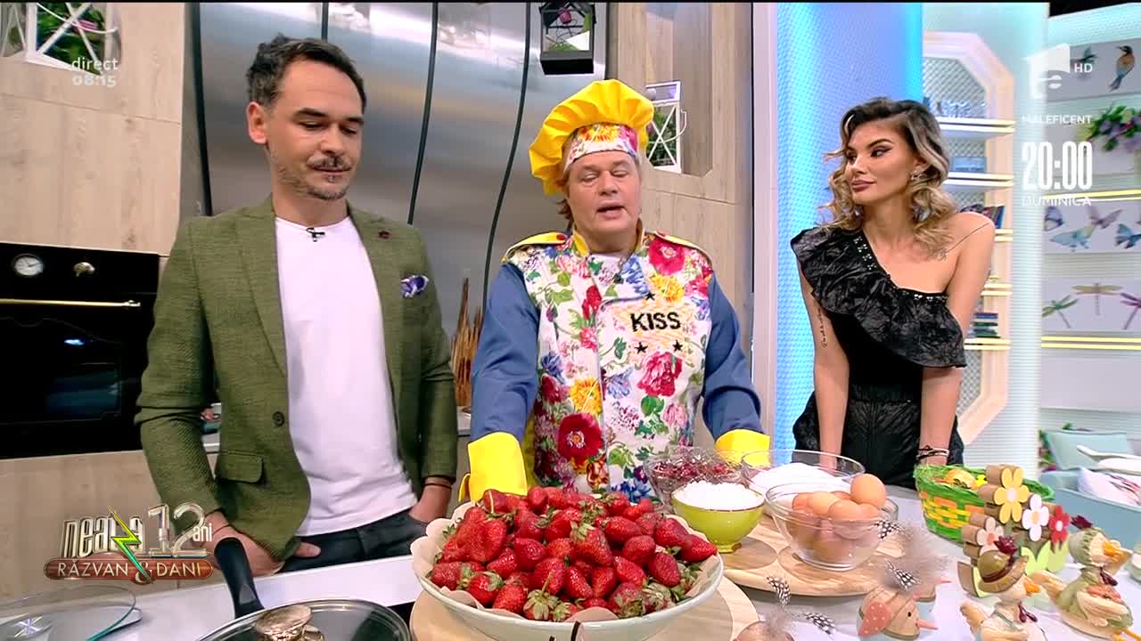 Rețeta lui Vlăduț de la Neatza cu Răzvan şi Dani. Spumă de căpșuni, un preparat absolut delicios