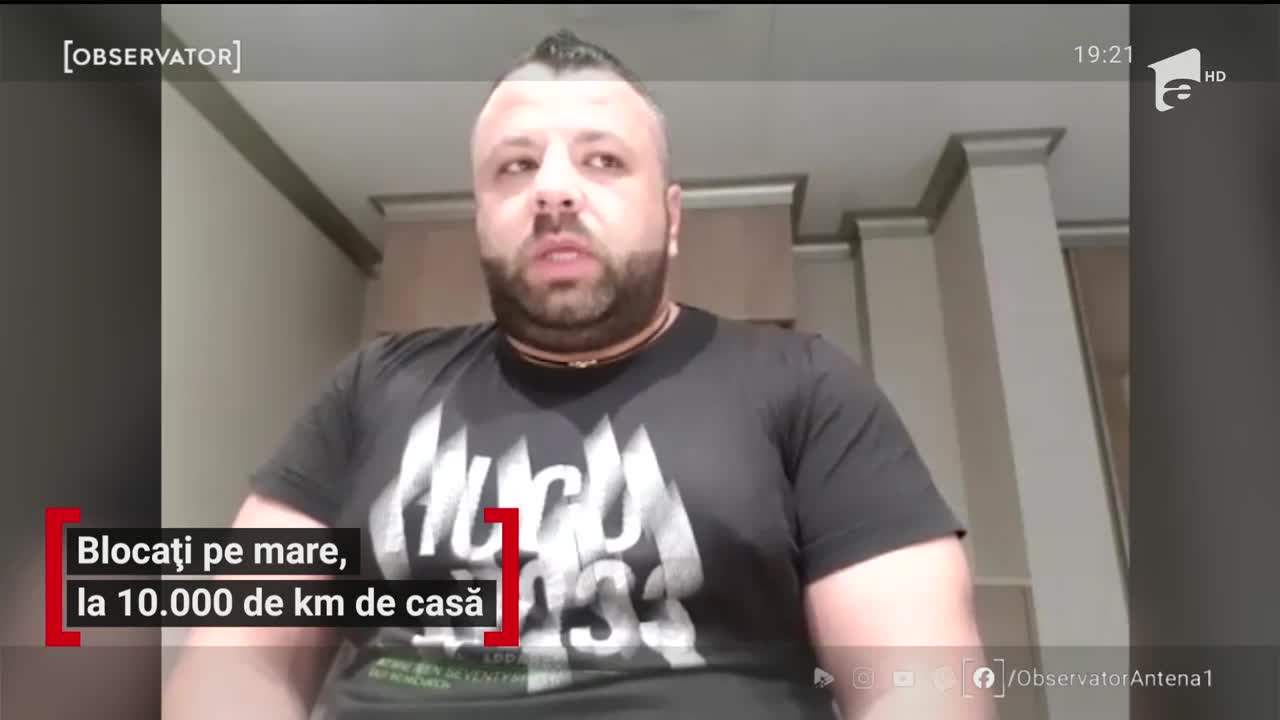 Rom&acirc;ni blocați pe mare, la zece mii de kilometri de casă