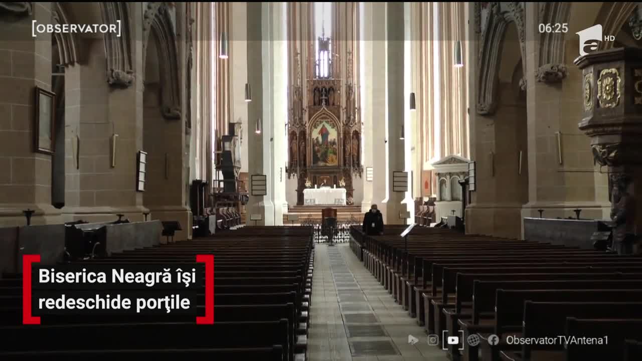 Biserica Neagră din Brașov &icirc;și redeschide porțile