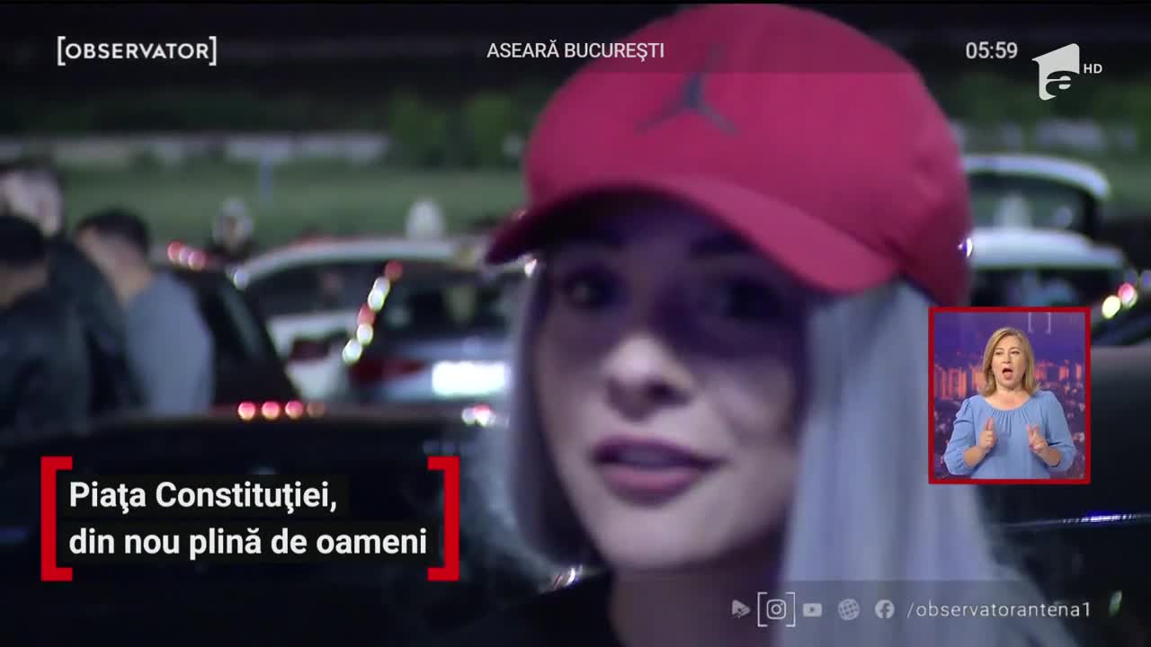 Piața Constituției, din nou plină de oameni