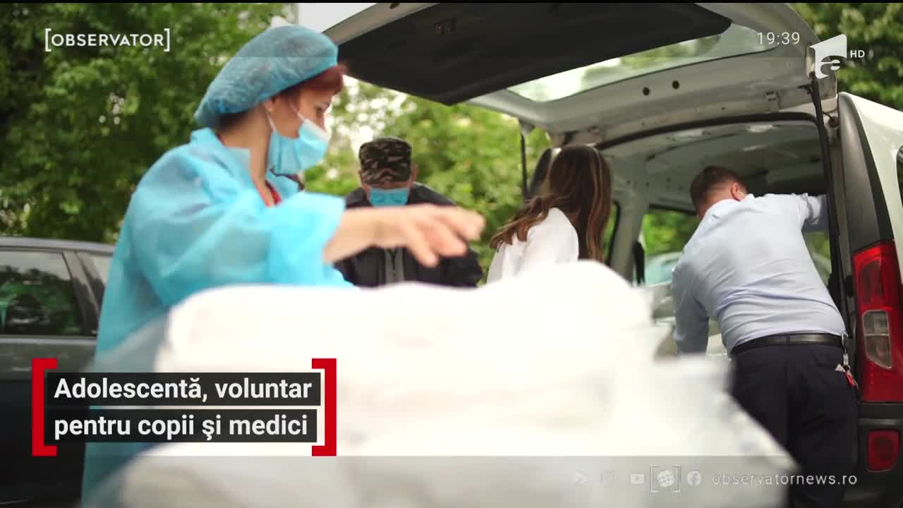 Adolescentă, voluntar pentru copiii și medicii din Rom&acirc;nia