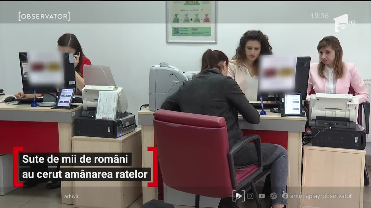 Sute de mii de rom&acirc;ni au cerut am&acirc;narea ratelor