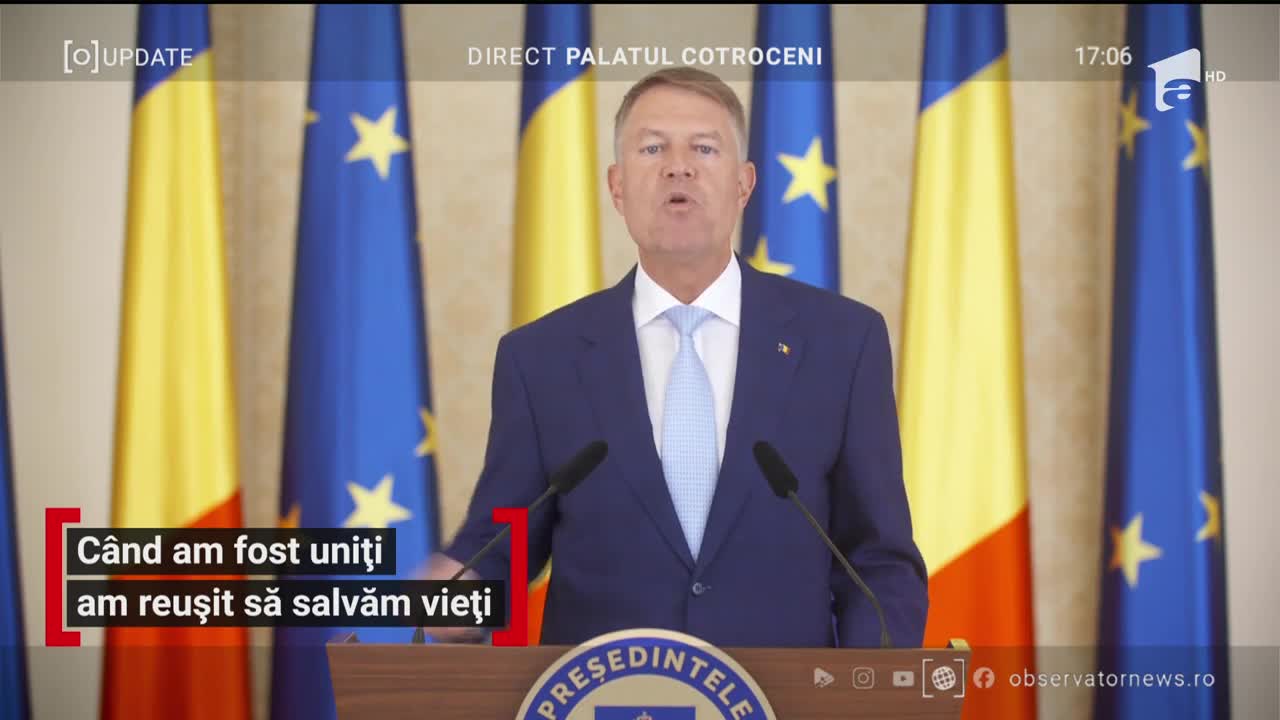 Klaus Iohannis, noile măsuri de gestionare a epidemiei