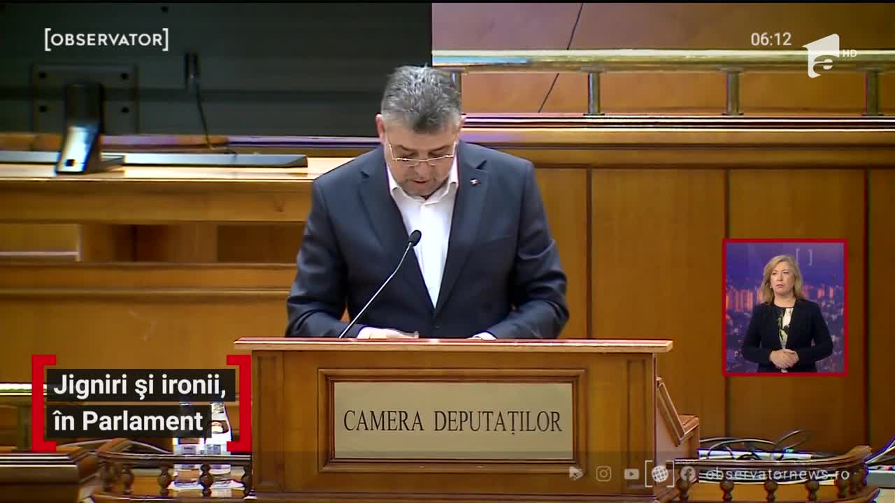 Jigniri și ironii, &icirc;n Parlament