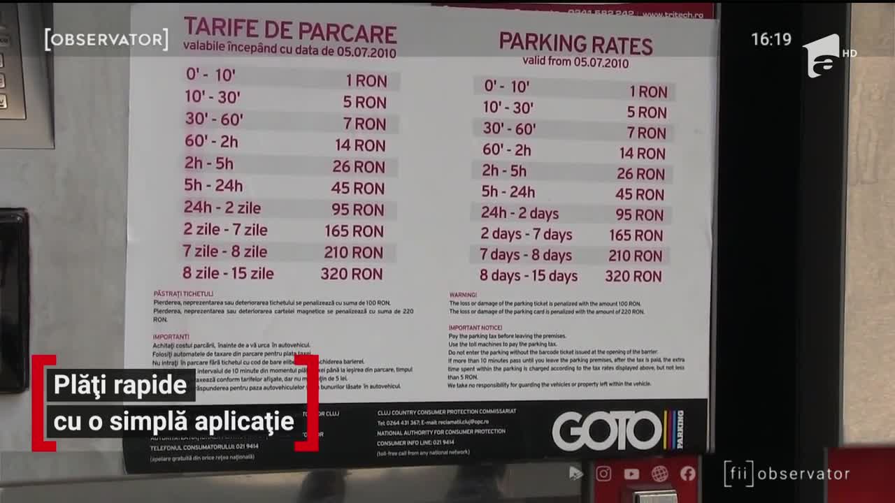 Pe Aeroportul din Cluj, putem plăti parcarea fără să mai cobor&acirc;m din maşină