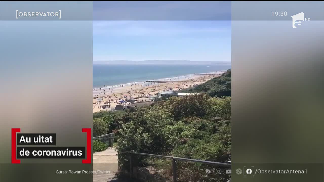 &Icirc;n staţiunile din sud-estul Angliei, oamenii par să fi uitat de coronavirus