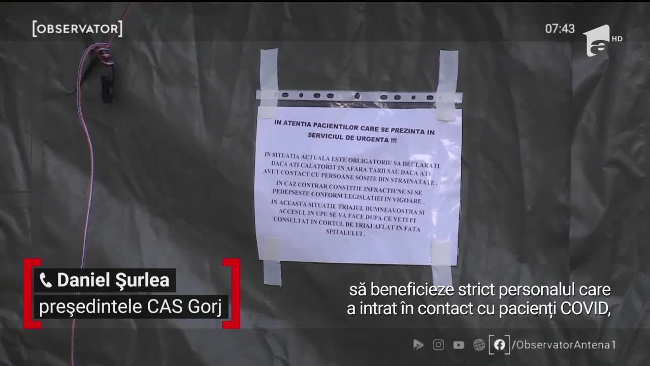Cu salariile &icirc;nt&acirc;rziate şi fără spor de risc. Cu asta se confruntă mii de cadre medicale din Gorj