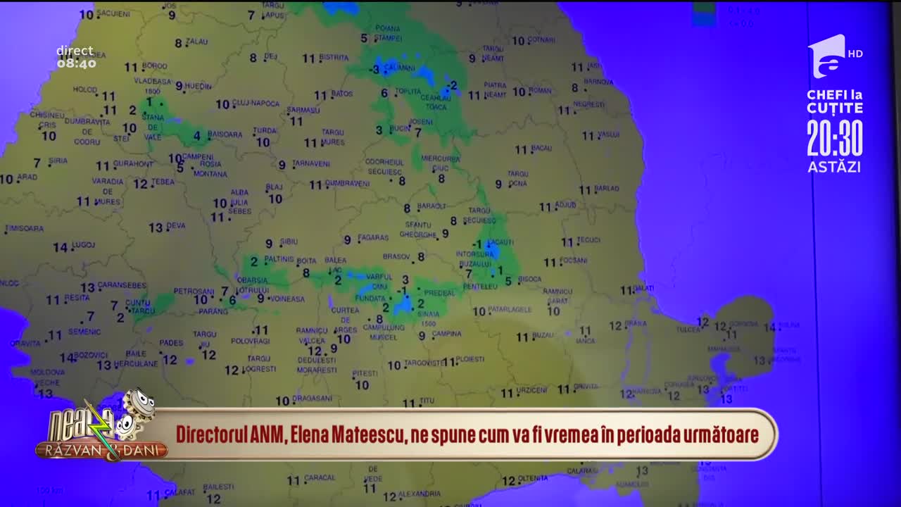 Ploi și vânt puternic în aproape toată țara. Elena Mateescu - director general ANM: "Dimineți deosebit de reci"