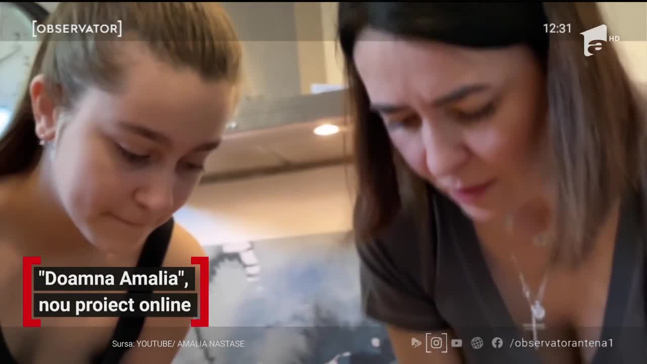 &bdquo;Doamna Amalia&rdquo;, noul proiect online al Amaliei Năstase