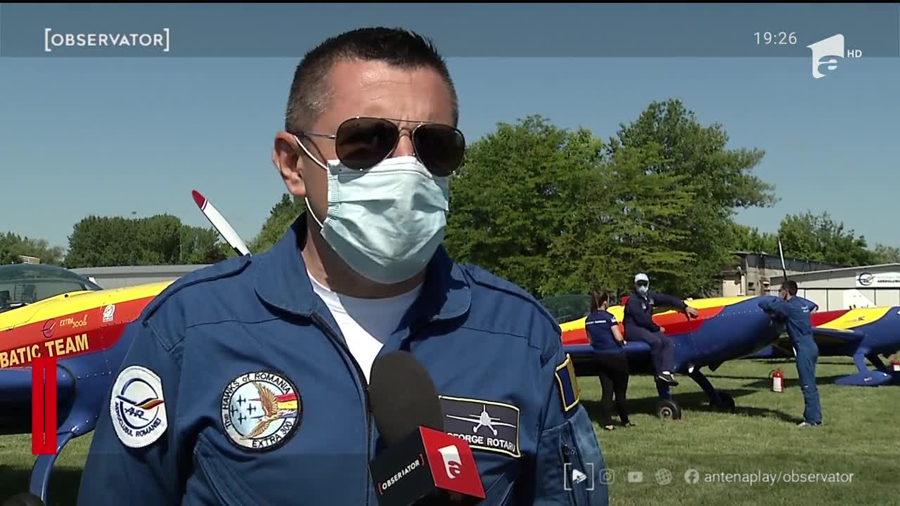 Cadrele medicale au fost &icirc;ncurajate de la &icirc;nălţime de piloţii Aeroclubului Rom&acirc;niei