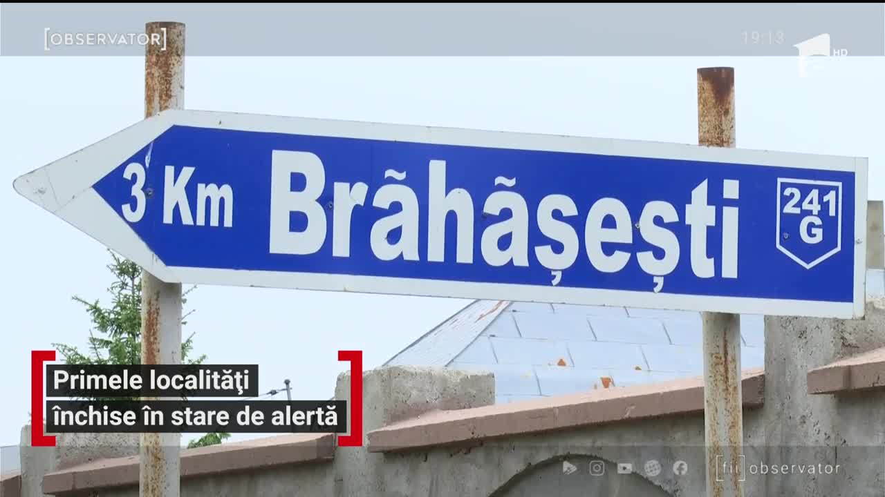 Primele localități &icirc;nchise &icirc;n stare de alertă