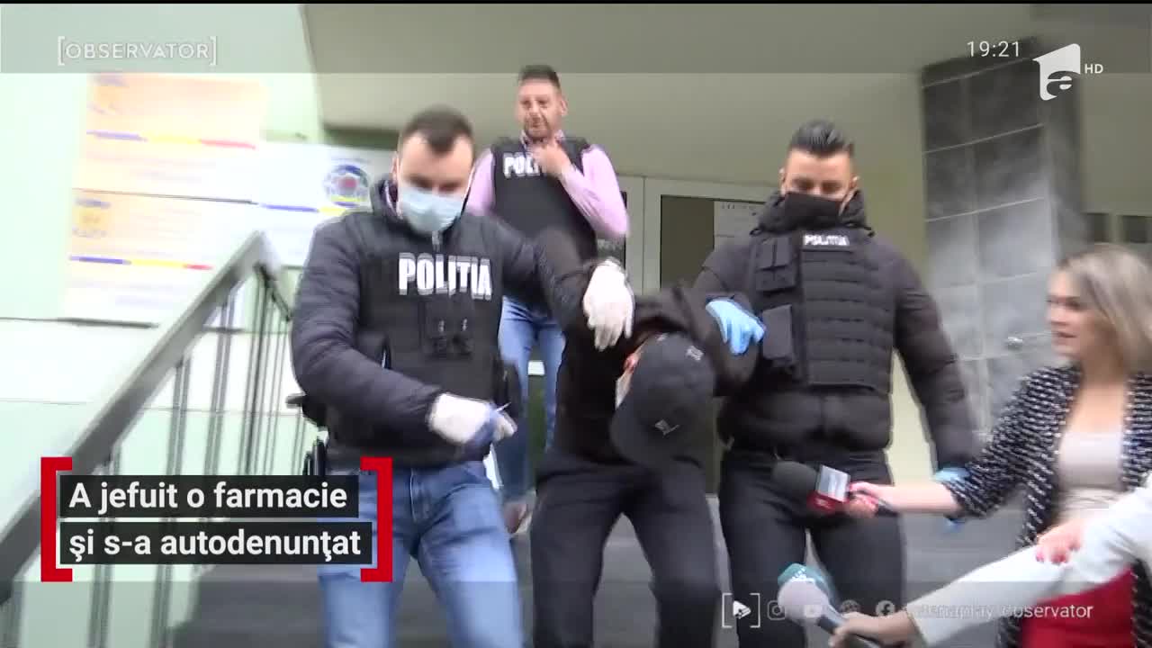 Un t&acirc;năr a jefuit o farmacie din Timişoara, iar după c&acirc;teva zile s-a predat