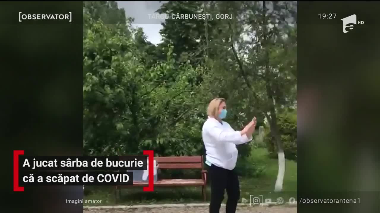 A jucat s&acirc;rbă de bucurie că a scăpat de Covid-19