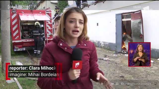 Incendiu puternic &icirc;n Iași, fabrică de ciorapi &icirc;n flăcări