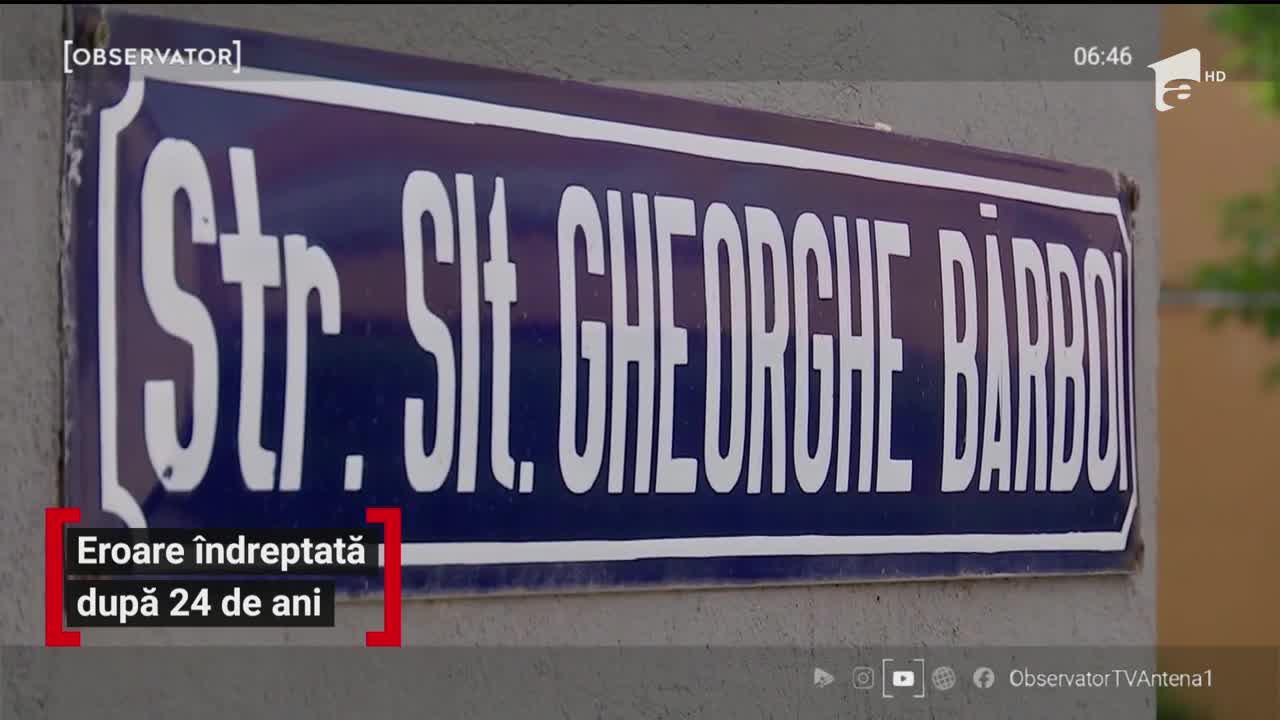 Primăria din T&acirc;rgu Jiu a aflat, cu 24 de ani &icirc;nt&acirc;rziere, că pe eroul după care a fost denumită strada &icirc;l chema altfel