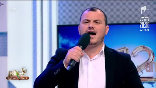 Ianina c&acirc;ntă melodia Feata cu perlu lai, la Neatza cu Răzvan și Dani