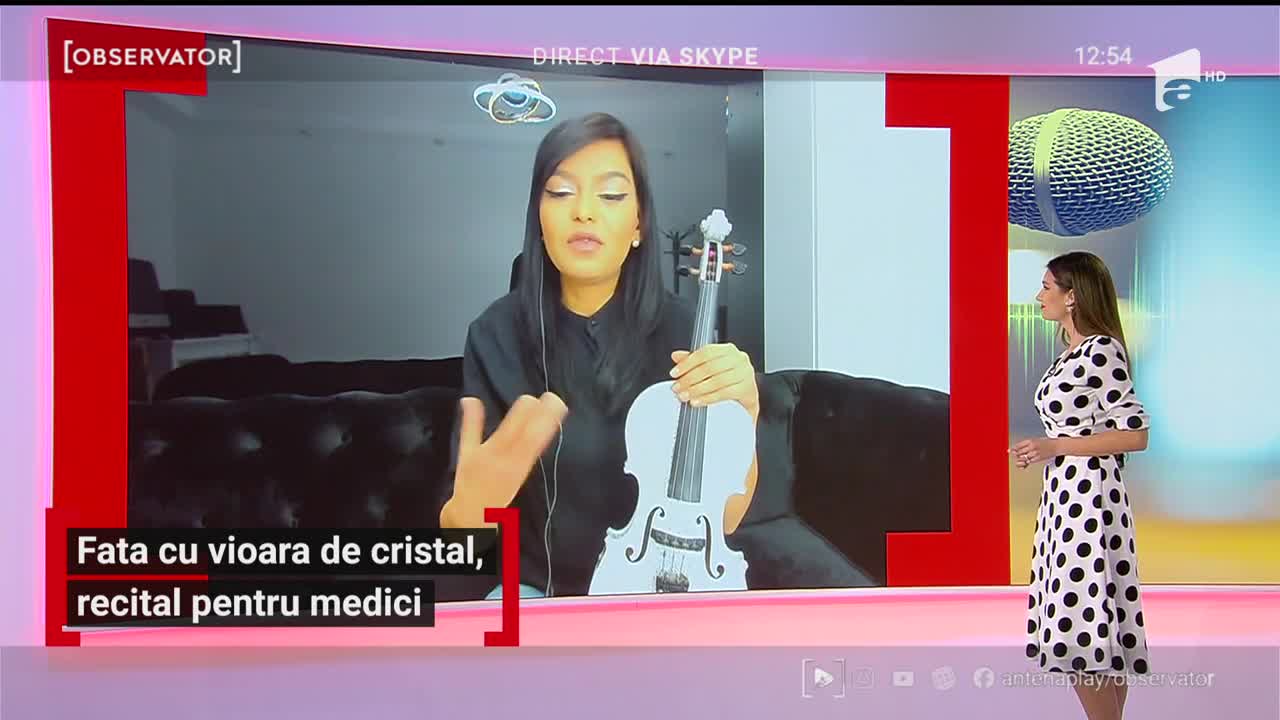 Raluca Răducanu, artista care &icirc;ncearcă să vindece medicii prin sunetul viorii ei
