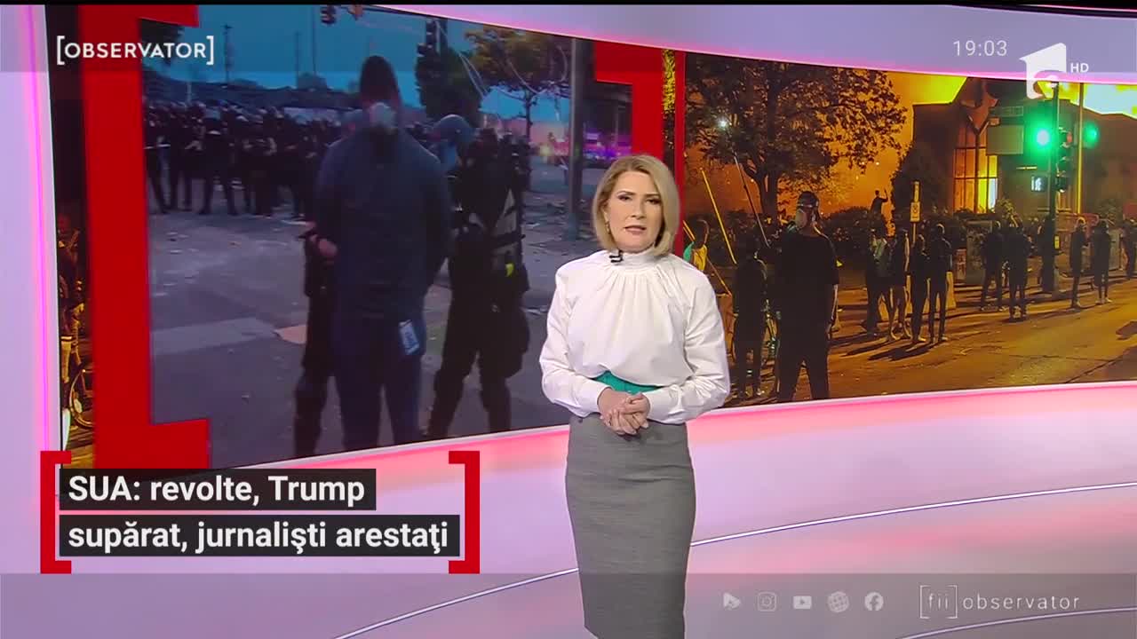 Noapte plină de haos şi violenţe &icirc;n oraşul american Mineapolis. Un reporter CNN a fost arestat &icirc;n direct