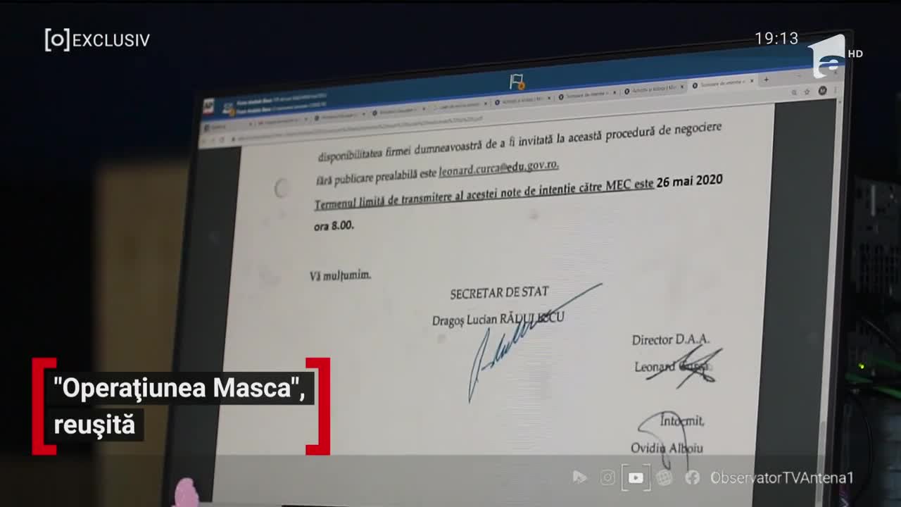 15 milioane de măşti au luat drumul către elevii din Rom&acirc;nia