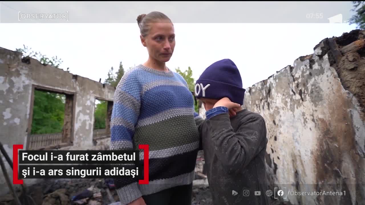 Un incendiu i-a transformat casa &icirc;n ruine şi i-a distrus singura comoară: o pereche de adidaşi pe care &icirc;i avea pentru şcoală